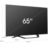 Hisense 65A66H, LED-Fernseher 164 cm (65 Zoll), schwarz, UltraHD/4K, Triple Tuner, HDR