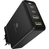ICY BOX IB-PS104-PD, Ladegerät schwarz, 4-Port Wall Charger