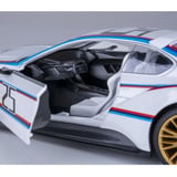 Jamara BMW 3.0 CSL Hommage R Diecast, Modellfahrzeug weiß, Maßstab 1:24, inkl. Knopfzellen