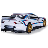 Jamara BMW 3.0 CSL Hommage R Diecast, Modellfahrzeug weiß, Maßstab 1:24, inkl. Knopfzellen