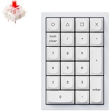 Keychron Q0, Ziffernblock weiß, Gateron G Pro Red, Hot-Swap, Aluminiumrahmen, RGB