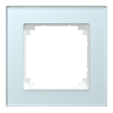 Merten Echtglasrahmen 1-fach, Abdeckung transparent, Retail