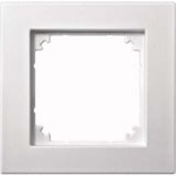 Merten Rahmen einfach, Thermoplast edelmatt, Schutzart IP20, Schlagfestigkeit IK02, 85,8x83,4x10,1 mm Retail