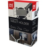 ONE FOR ALL Universal-Tablethalterung DM 0040 silber, für alle One For All Monitorarme und 4,7" - 15" Tablets