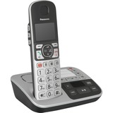Panasonic KX-TGE520GS, analoges Telefon silber/schwarz, Anrufbeantworter