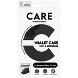 PanzerGlass Wallet Case mit Kickstand, Handyhülle schwarz, Samsung Galaxy S25 Ultra