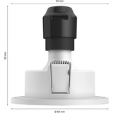 Philips HUE White & Color Ambiance Xamento Einbauspot 3er-Set, LED-Leuchte silber, rund