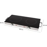 ProfiCook Infrarot-Doppelkochplatte PC-DKP 1211 edelstahl, 2.800 Watt, Ø 20cm + Ø 16cm