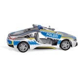 SIKU 2303 SUPER BMW i8 Polizei, Modellfahrzeug silber/blau
