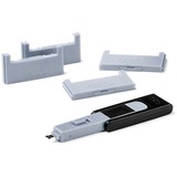 SMARTKEEPER ESSENTIAL CF Port Lock (CF04) + Lock Key Mini (U04), Einsteckschloss Farbcode Grau, 4 Stück + 1 Schlüssel