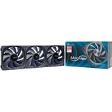 Seasonic MagFlow 1225 PWM, Gehäuselüfter schwarz, 3-Fan Kit, 120 mm