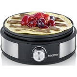 Severin Fondue-Crêpes-Kombination FO 2471 edelstahl/schwarz, 1.500 Watt