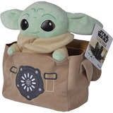 Simba Disney The Mandalorian Grogu mit Tasche, Kuscheltier grün/braun, 25 cm