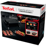 Tefal Optigrill 2in1 GC7728, Kontaktgrill schwarz, 2.100 Watt