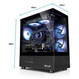 Thermaltake FTW, Gaming-PC schwarz, Windows 11 Home 64-Bit