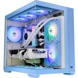 Thermaltake View 380 TG ARGB Hydrangea Blue, Tower-Gehäuse hellblau, Tempered Glass x 2