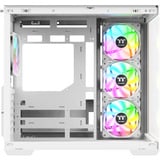 Thermaltake View 380 WS ARGB , Tower-Gehäuse weiß/holz, Tempered Glass x 2, Holz-Struktur