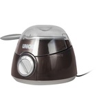 Unold Chocolatier 48967 Weihnachtsedition, Fondue braun/silber, 25 Watt, Topf 0,25 Liter, 12 weihnachtliche Förmchen