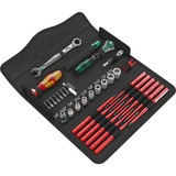 Wera Kraftform Kompakt W Imperial 1, zöllig, Werkzeug-Set schwarz, inkl. Zyklop Speed-Knarre mit schwenkbarem Kopf, 1/4"