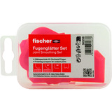fischer Fugenglätter Set, 4-teilig, Dichtmasse rot