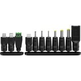goobay Universal-Netzteil, 36 Watt schwarz, 5V - 15V, max. 2,4A, inkl. 11 Adapter