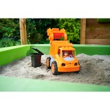 BIG Power-Worker Müllwagen + Figur, Spielfahrzeug orange/grau
