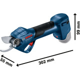 Bosch Akku-Gartenschere GGP 12V-25 Professional solo, 12Volt blau/schwarz, ohne Akku und Ladegerät