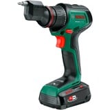 Bosch Heimwerken & Garten Akku-Bohrschrauber AdvancedDrill 18V-80 QuickSnap + Zubehör grün/schwarz, 2x Li-Ionen Akku 2,5Ah, Koffer, POWER FOR ALL ALLIANCE