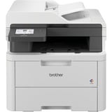 Brother DCP-L3560CDW, Multifunktionsdrucker grau, USB, LAN, WLAN, Scan, Kopie