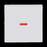 Busch-Jaeger Kontrollwippe einteilige Wippe Aus, Wechselschalter, Kreuzschalter, Taster weiß (matt), Retail