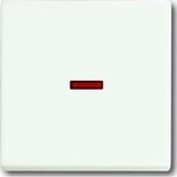 Busch-Jaeger Kontrollwippe einteilige Wippe Aus, Wechselschalter, Kreuzschalter, Taster weiß (matt), Retail