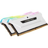 Corsair DIMM 16 GB DDR4-3200 (2x 8 GB) Dual-Kit, Arbeitsspeicher weiß, CMH16GX4M2E3200C16W, Vengeance RGB PRO SL, INTEL XMP