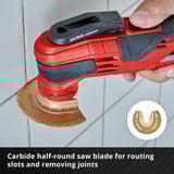 EINHELL 6-teiliges Multitool-Zubehör-Set, Schleifscheibe für Multifunktionswerkzeuge