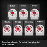 EINHELL 6-teiliges Multitool-Zubehör-Set, Schleifscheibe für Multifunktionswerkzeuge