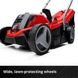 EINHELL Akku-Rasenmäher GE-CM 18/33 Li Kit, 18Volt rot/schwarz, Li-Ionen Akku 4,0Ah