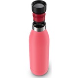 Emsa BLUDROP Color Isoliertrinkflasche 0,5 Liter, Thermosflasche koralle, Edelstahl