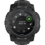 Garmin Instinct 3 – 50 mm, AMOLED, Tactical Edition, Smartwatch Black, Silikon-Armband