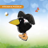 HABA 3D-Puzzle-Spielwelt Obstgarten 40 Teile, 2 Holzfiguren