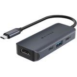  HyperDrive Next 4 Port USB-C Hub, Dockingstation nachtblau, 100W Passthrough