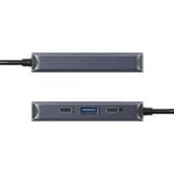  HyperDrive Next 4 Port USB-C Hub, Dockingstation nachtblau, 100W Passthrough