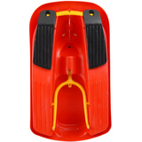 Jamara Snow Play - Bob Ralley 100 cm mit Lenkrad und Bremse, Schlitten rot