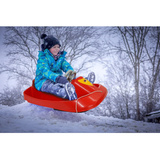 Jamara Snow Play - Bob Ralley 100 cm mit Lenkrad und Bremse, Schlitten rot