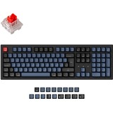 Keychron K10 Pro, Gaming-Tastatur schwarz/blaugrau, DE-Layout, Keychron K Pro Red, Hot-Swap, Aluminiumrahmen, RGB
