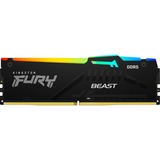 Kingston FURY DIMM 32 GB DDR5-6000, Arbeitsspeicher schwarz, KF560C30BBEA-32, FURY Beast RGB, INTEL XMP, AMD EXPO