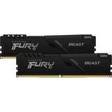 Kingston FURY DIMM 64 GB DDR4-3200 Kit, Arbeitsspeicher schwarz, KF432C16BBK2/64, Beast, XMP