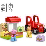 LEGO 10468 DUPLO Peppa Wutz Traktor und Marktstand, Konstruktionsspielzeug 
