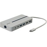 Lindy DST-Mx Duo, Dockingstation 2x 4K HDMI, PD 3.0 100W, USB 3.2 Gen 1, Gigabit Ethernet, Audio