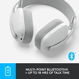 Logitech Zone Vibe 100, Headset weiß, Bluetooth, USB-C