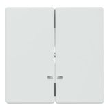 Merten Doppelwippe Kontrollfenster zweiteilige Wippe für Schalter und Taster weiß, Retail