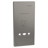 Merten Zentralplatte aus lackiertem Thermoplast, geeignet für Rasiersteckdose nickel, Retail